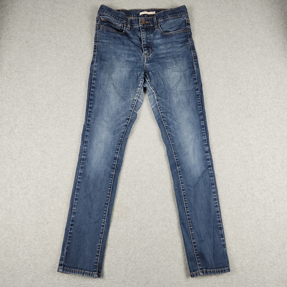 Levi's Slimming Skinny Jeans Womens 30 Blue Denim Medium Wash Streetwear Grunge